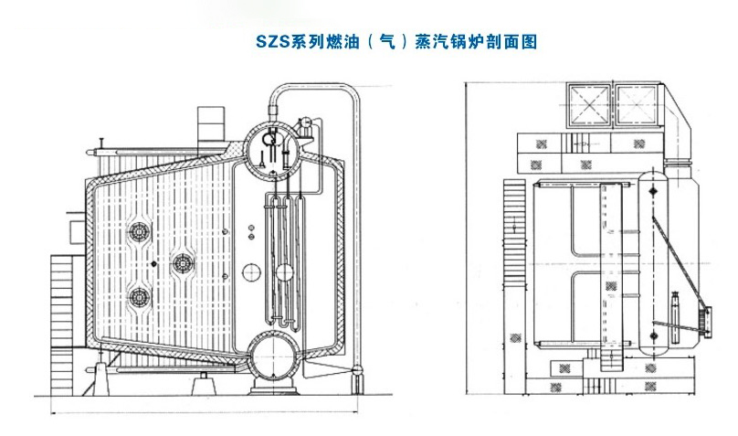 双锅炉筒燃气锅炉